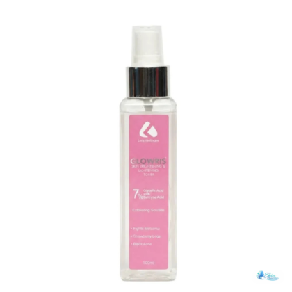 Glowris Skin Brightening & Lightening Toner refreshes, hydrates, and helps reveal a brighter, smoother, and more radiant complexion.