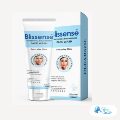 Blissense Whitening & Brightening Face Wash deeply cleanses the skin while promoting a brighter, smoother, and naturally radiant complexion.