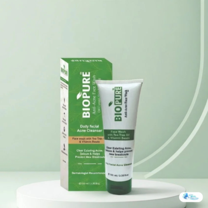 Biopure Anti-Acne Face Wash gently removes excess oil, dirt, and impurities while helping keep acne-prone skin clean, fresh, and balanced.