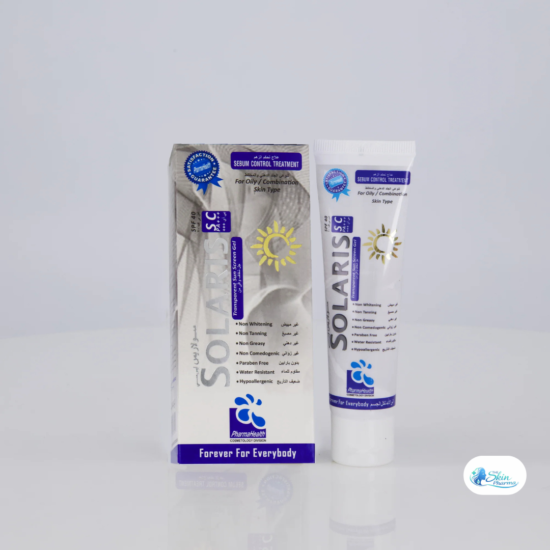 SOLARIS SC PA Transparent Sunscreen Gel provides lightweight daily UV protection with a transparent gel formula that spreads easily on the skin.