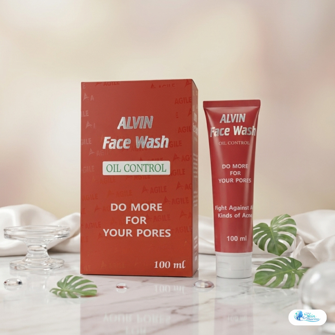 Alvin Oil Control Face Wash gently removes excess oil, dirt, and impurities while leaving your skin fresh, balanced, and healthy-looking.