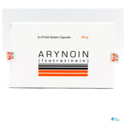 Arynoin Capsule (Isotretinoin) is a prescription oral retinoid used under medical supervision to treat severe and persistent acne.