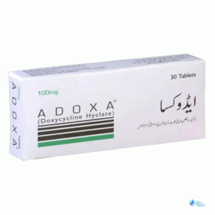 Adox Tablet (Doxycycline) is a prescription antibiotic used for susceptible bacterial infections and certain skin conditions under medical supervision.