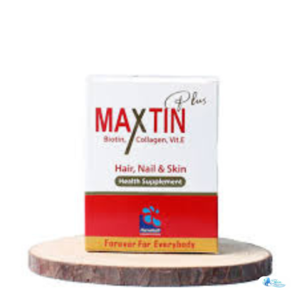 Maxtin Plus combines biotin, collagen and vitamin E to provide nutritional support for healthy-looking hair, skin and nails.