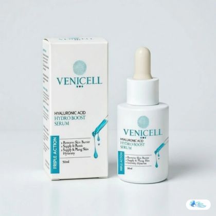 Venicell Hyaluronic Acid Hydro Boost Serum delivers deep hydration, improves skin texture, and leaves your skin soft, smooth, and refreshed.