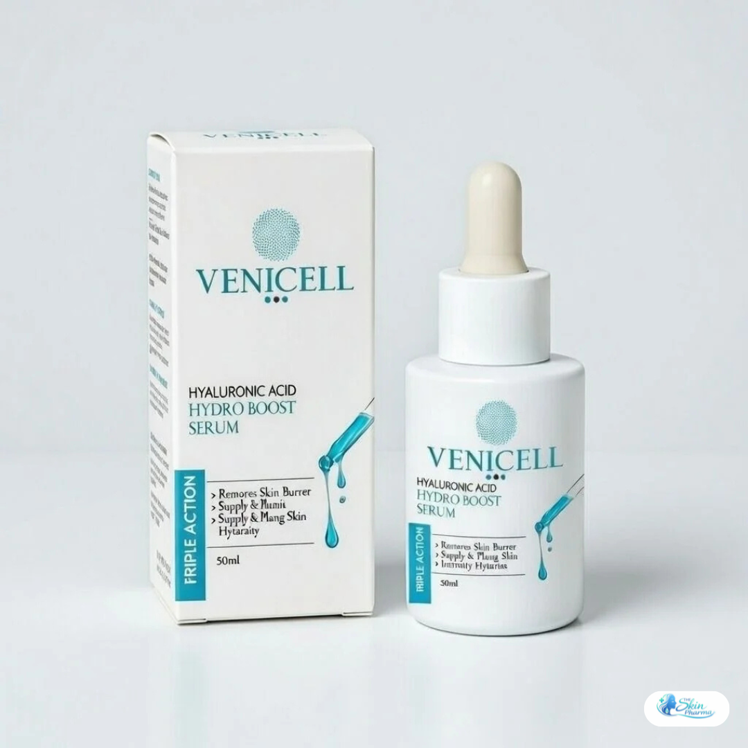 Venicell Hyaluronic Acid Hydro Boost Serum delivers deep hydration, improves skin texture, and leaves your skin soft, smooth, and refreshed.